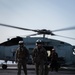 Commander, Carrier Strike Group 12 Disembarks an MH-60R Sea Hawk