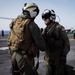 Commander, Carrier Strike Group 12 Disembarks an MH-60R Sea Hawk