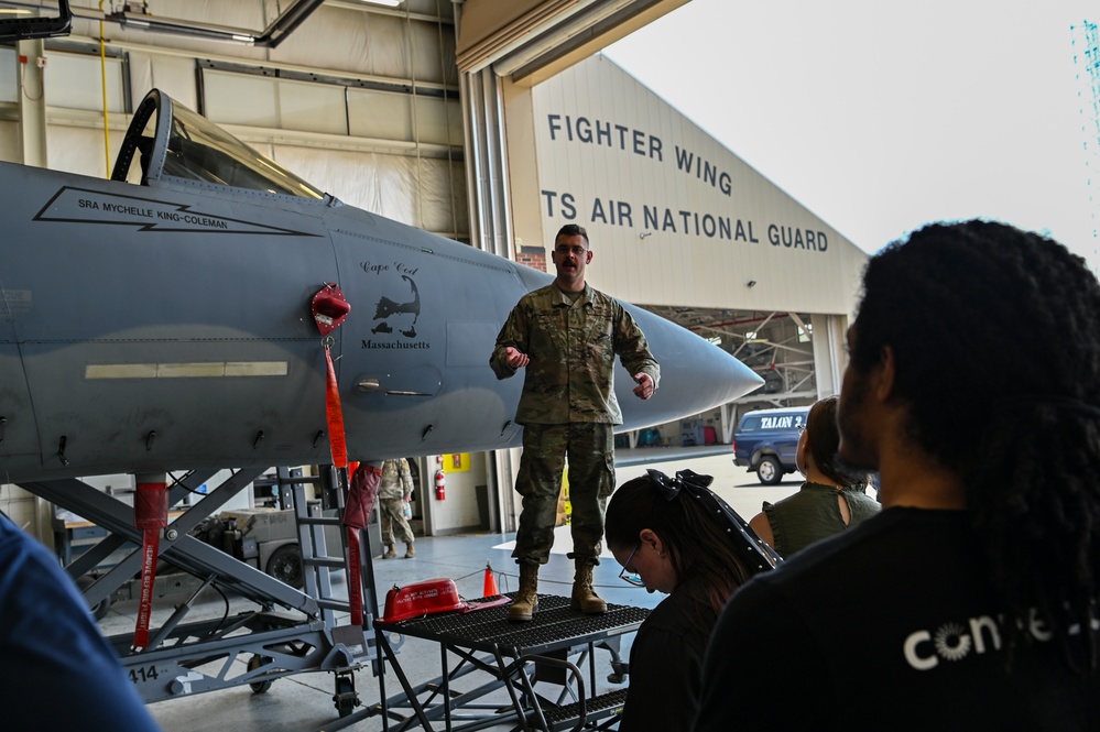 104th Fighter Wing hosts Pratt and Whitney engineers for base tour