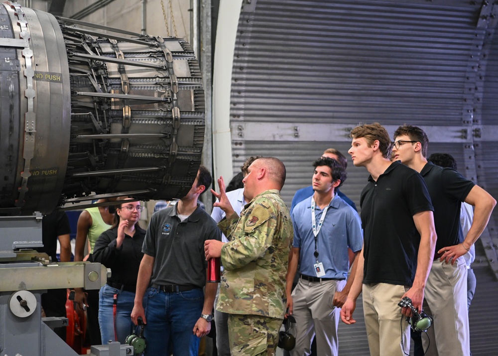 104th Fighter Wing hosts Pratt and Whitney engineers for base tour
