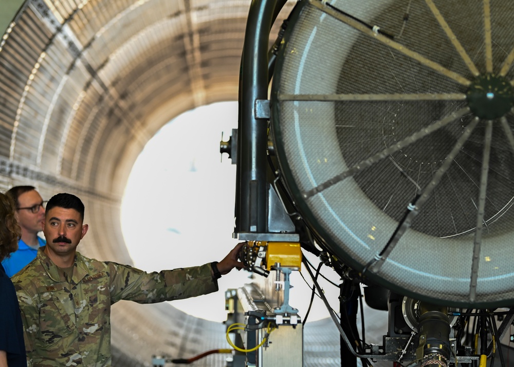 104th Fighter Wing hosts Pratt and Whitney engineers for base tour