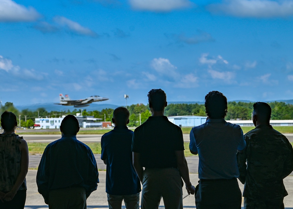 104th Fighter Wing hosts Pratt and Whitney engineers for base tour