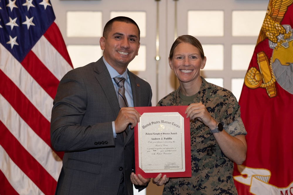 Quantico Civilian Quarterly Awards, 2nd Quarter 2025
