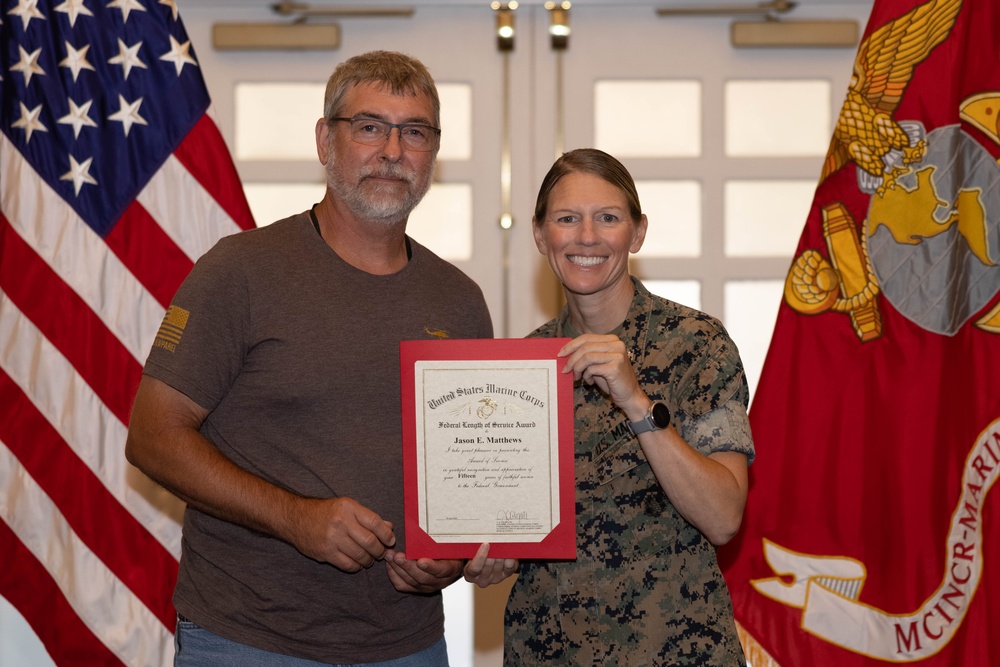 Quantico Civilian Quarterly Awards, 2nd Quarter 2025