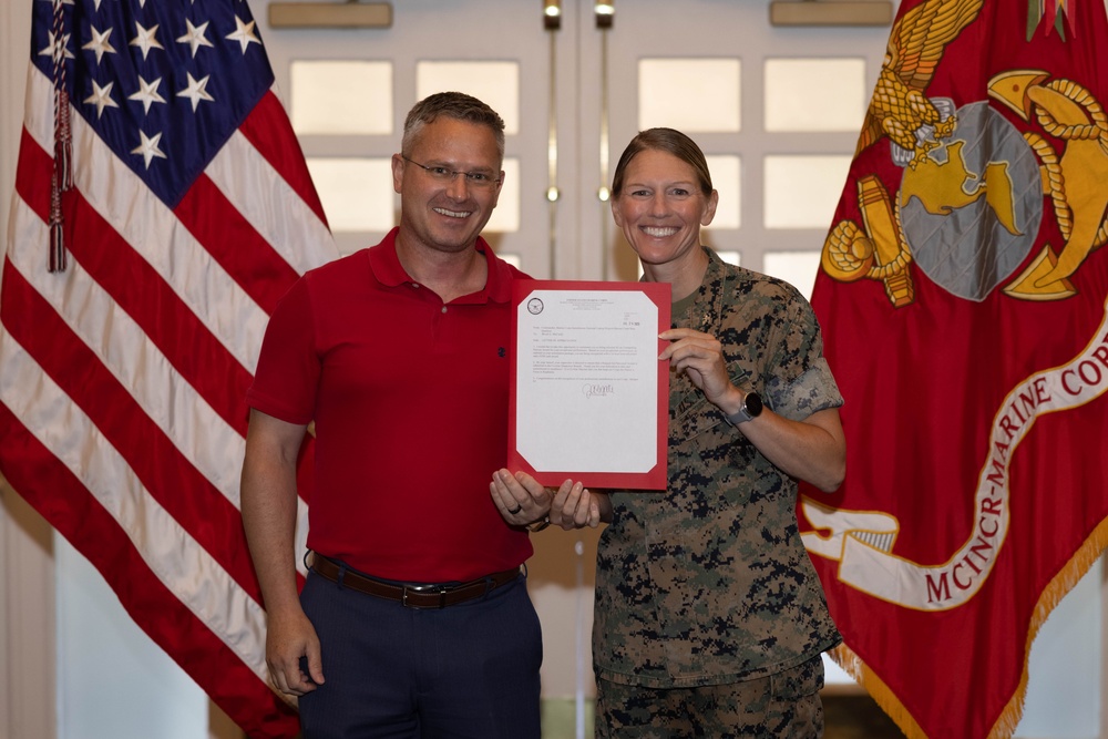 Quantico Civilian Quarterly Awards, 2nd Quarter 2025