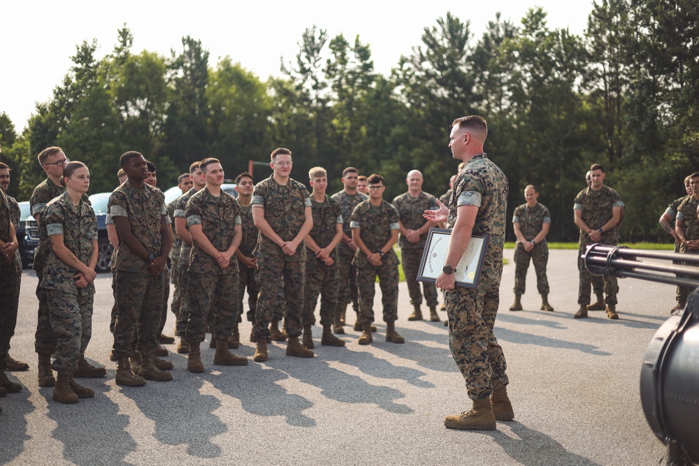 Promotion to Gunnery Sergeant