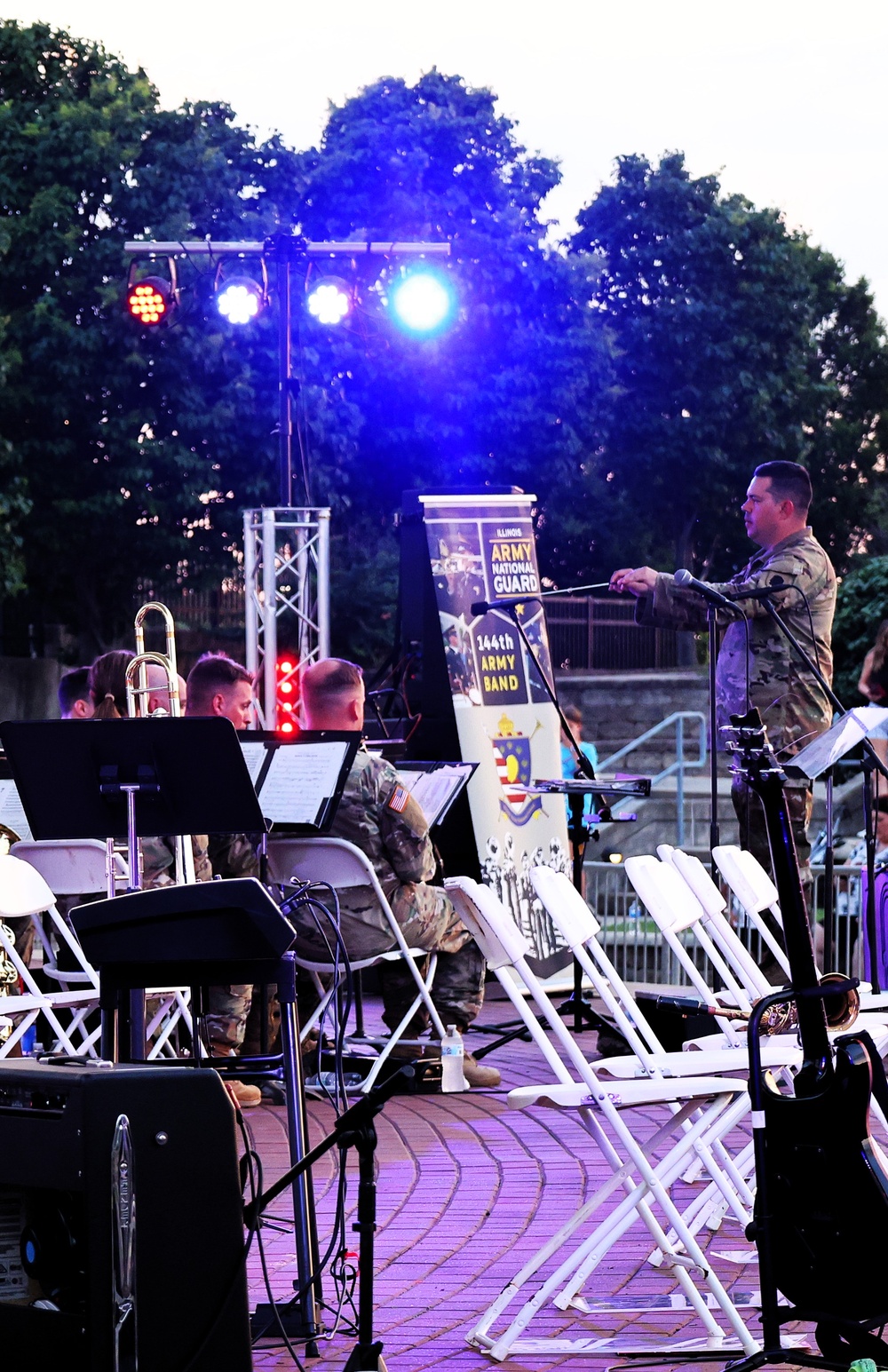 Illinois Army National Guard's 144th Army Band Returns to Alton to Rock Out