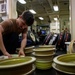 USS Gerald R. Ford (CVN 78) Sailor Works in Tire Shop