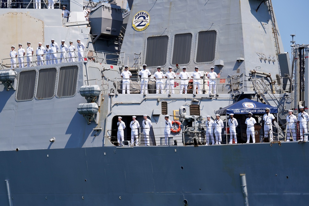 USS Mitscher Departs Naval Station Norfolk for Regularly Scheduled Deployment