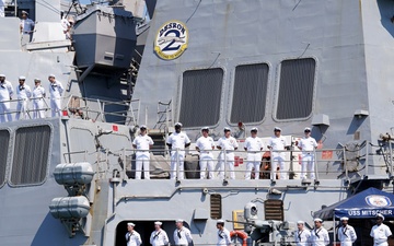 USS Mitscher Departs Naval Station Norfolk for Regularly Scheduled Deployment