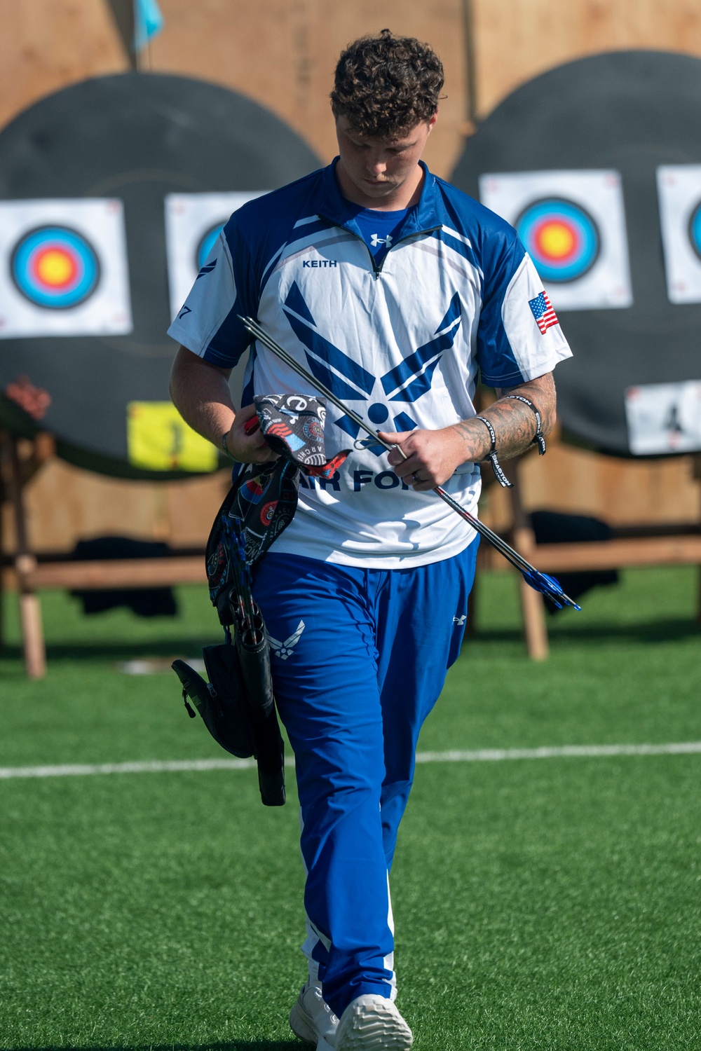 Team Air Force competes in archery finals at 2025 Warrior Games