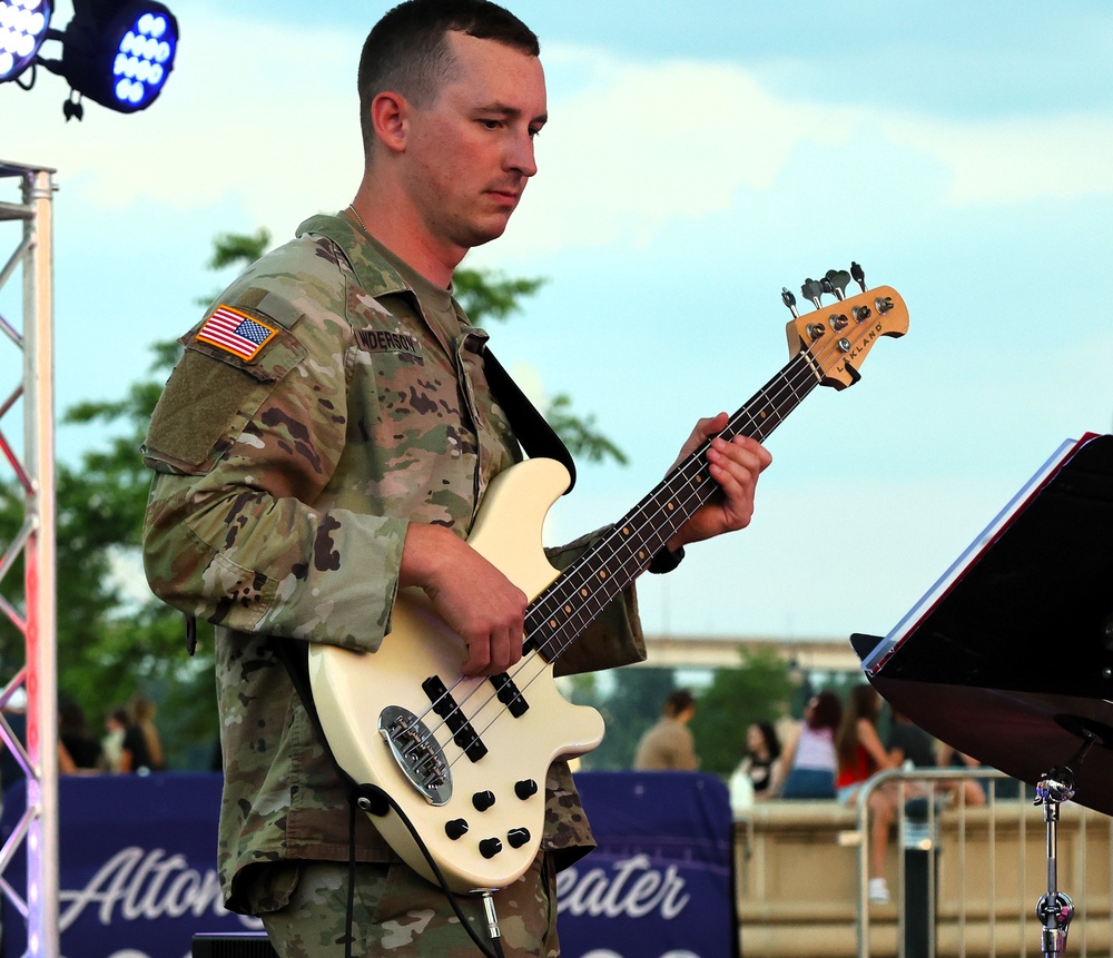 Illinois Army National Guard's 144th Army Band Returns to Alton to Rock Out