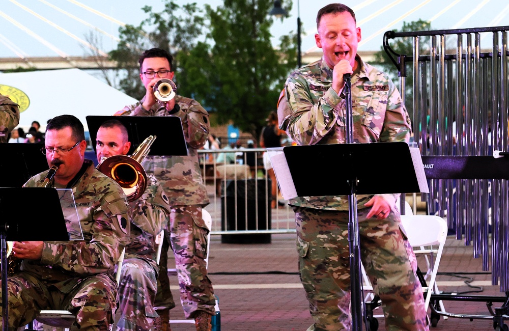 Illinois Army National Guard's 144th Army Band Returns to Alton to Rock Out