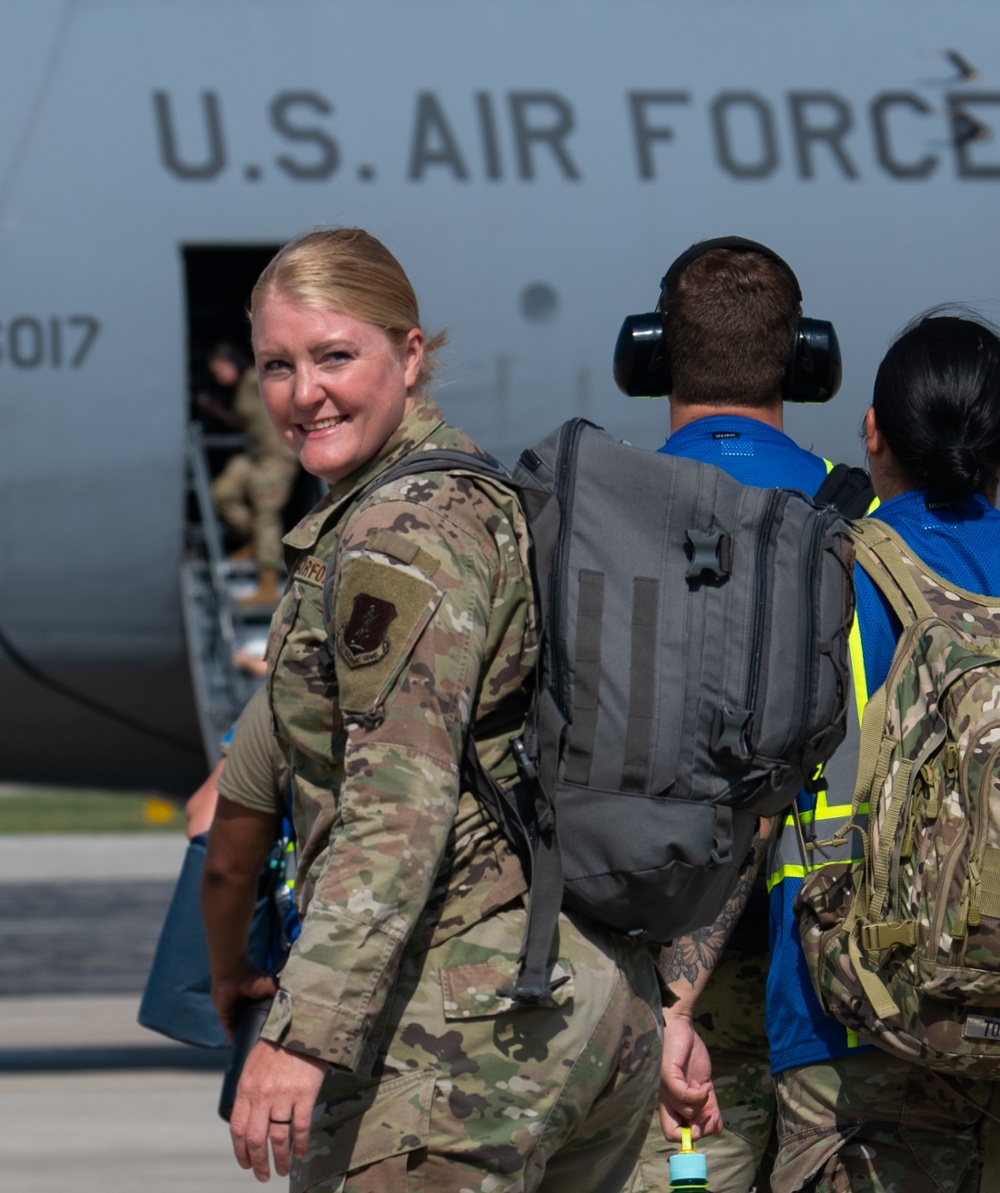 Blacksnakes perform ACE exercise with Dover C-5M Super Galaxy