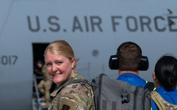 Blacksnakes perform ACE exercise with Dover C-5M Super Galaxy