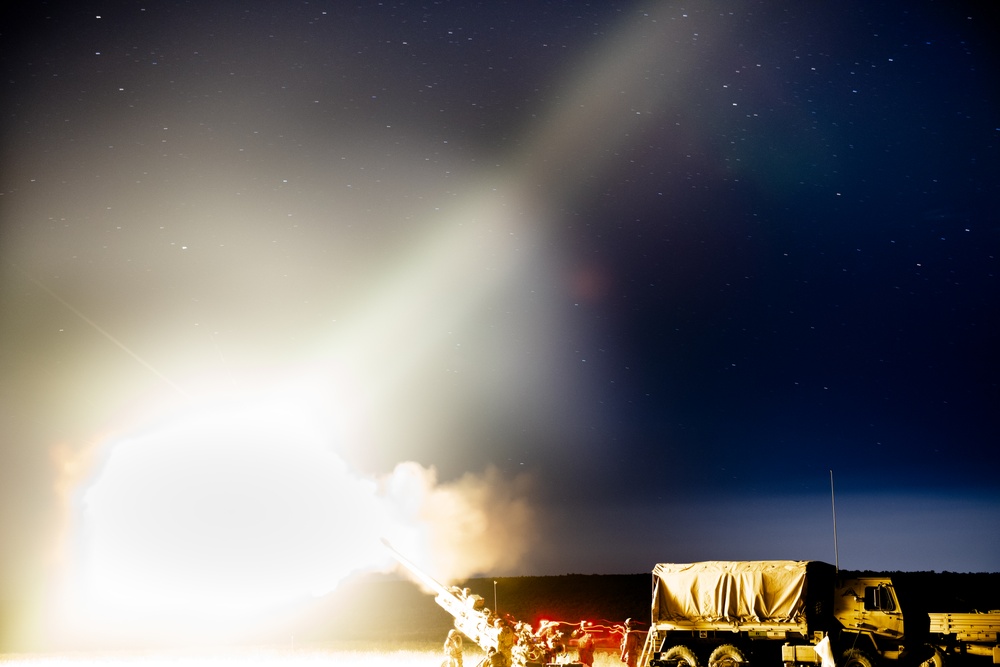 Going Out With a Bang: Washington National Guard &quot;Redlegs&quot; wrap up annual training with night live-fire exercise