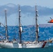 USCGC Eagle sails into San Francisco, California
