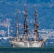 USCGC Eagle sails into San Francisco, California