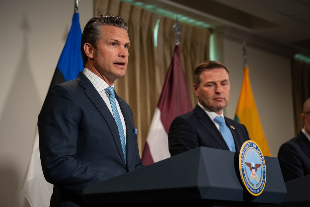 SD Hegseth Hosts Baltics For Quadrilateral Exchange