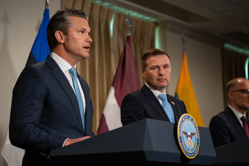 SD Hegseth Hosts Baltics For Quadrilateral Exchange