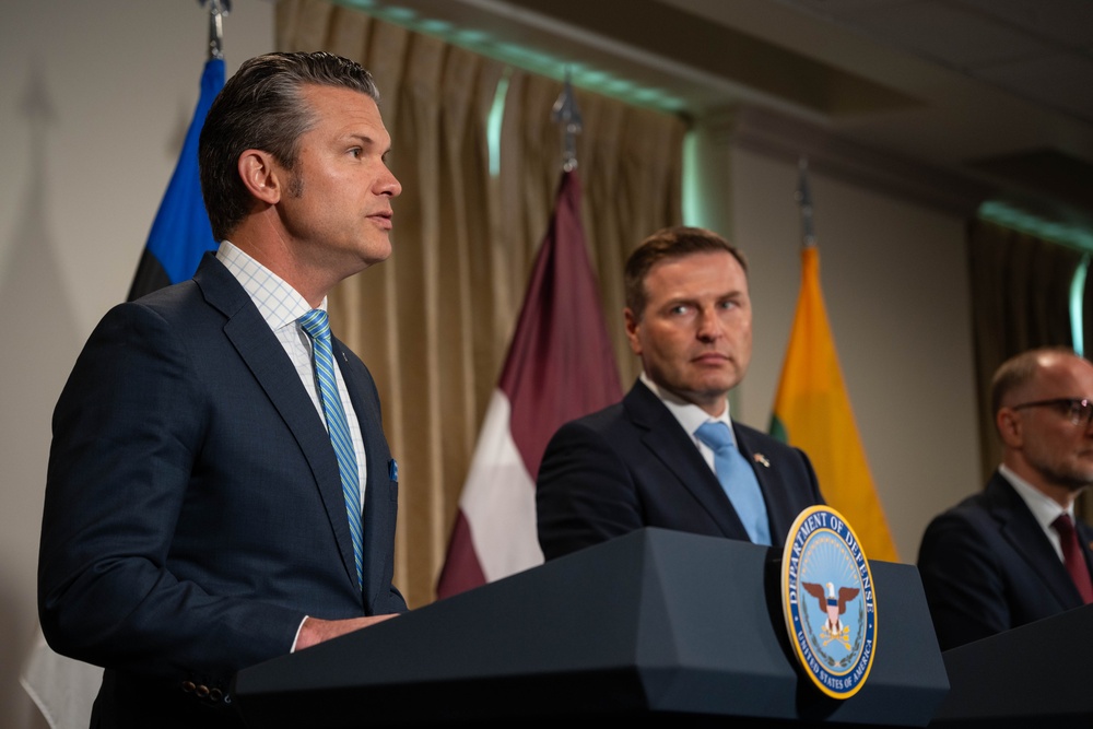 SD Hegseth Hosts Baltics For Quadrilateral Exchange