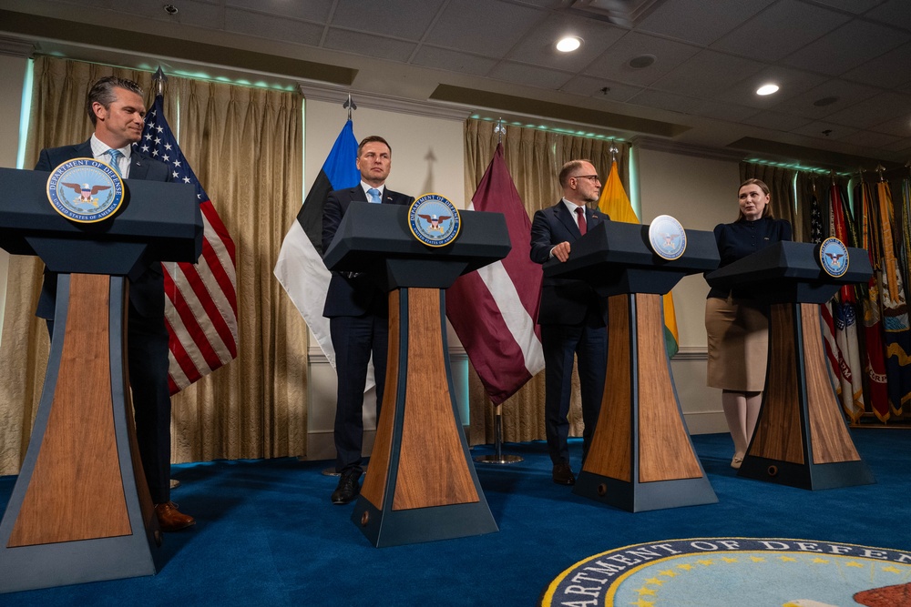SD Hegseth Hosts Baltics For Quadrilateral Exchange