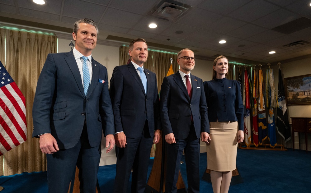SD Hegseth Hosts Baltics For Quadrilateral Exchange