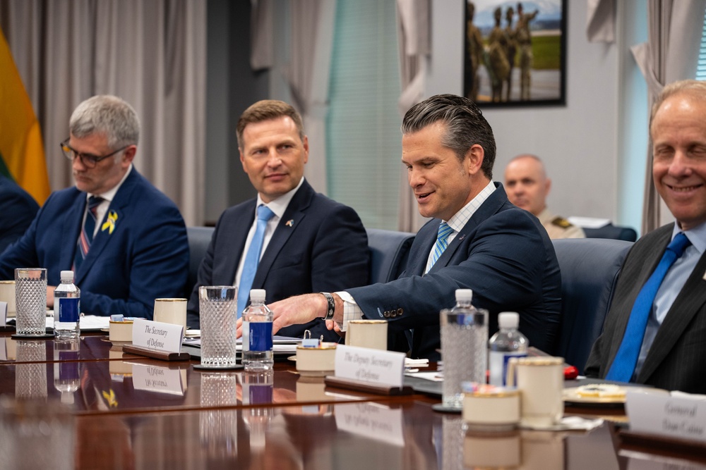 SD Hegseth Hosts Baltics For Quadrilateral Exchange