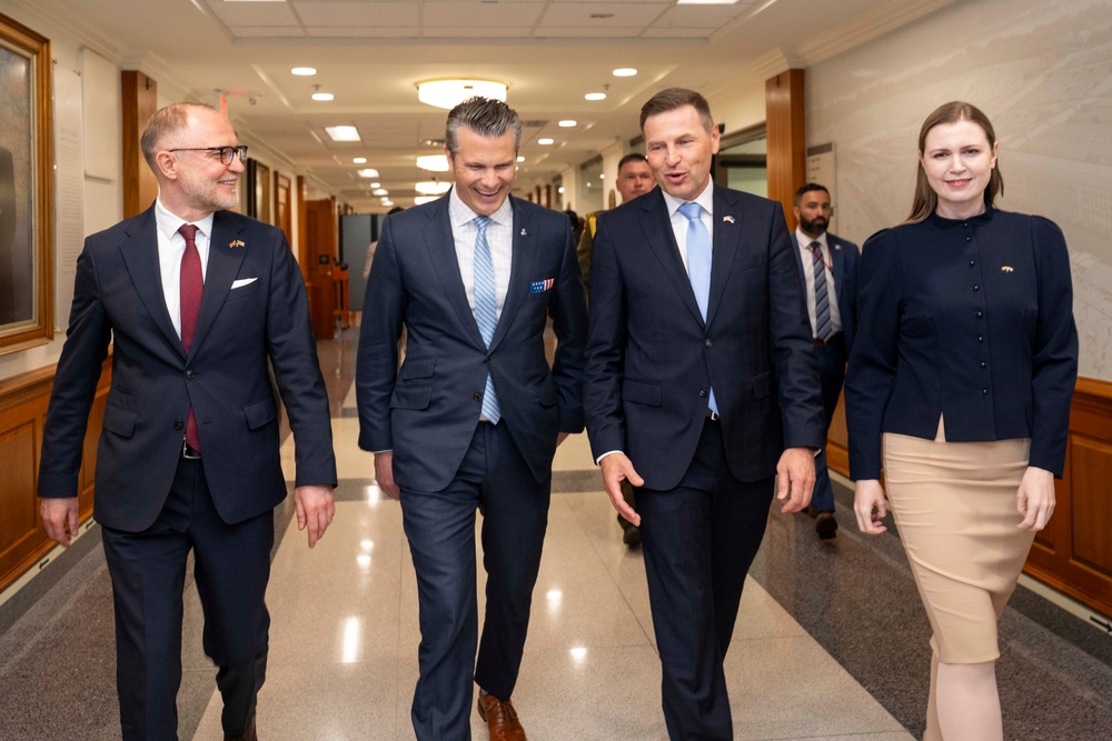 SD Hegseth Hosts Baltics For Quadrilateral Exchange