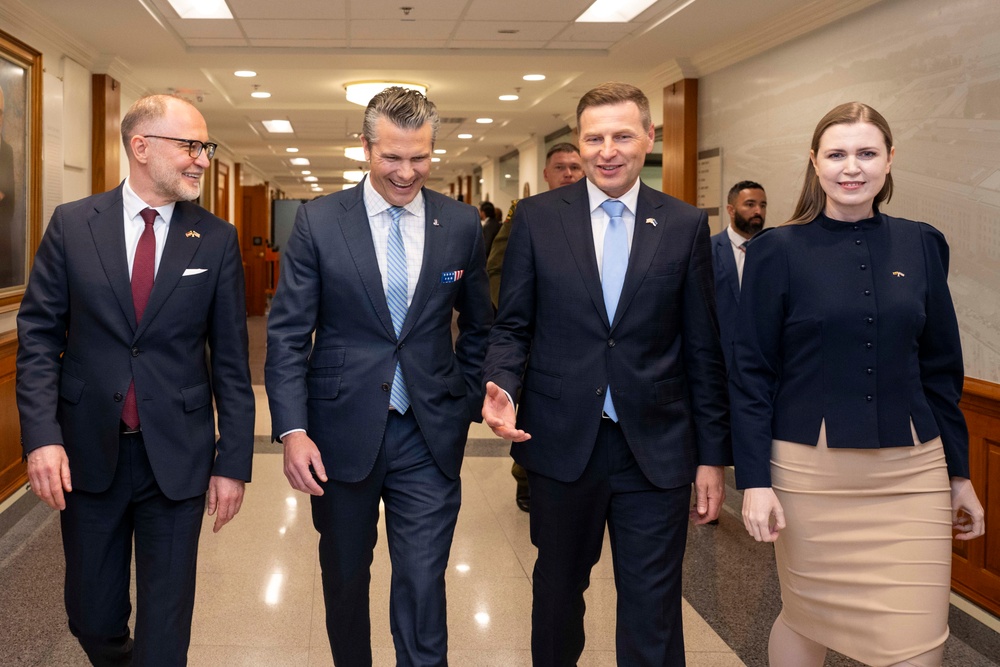 SD Hegseth Hosts Baltics For Quadrilateral Exchange