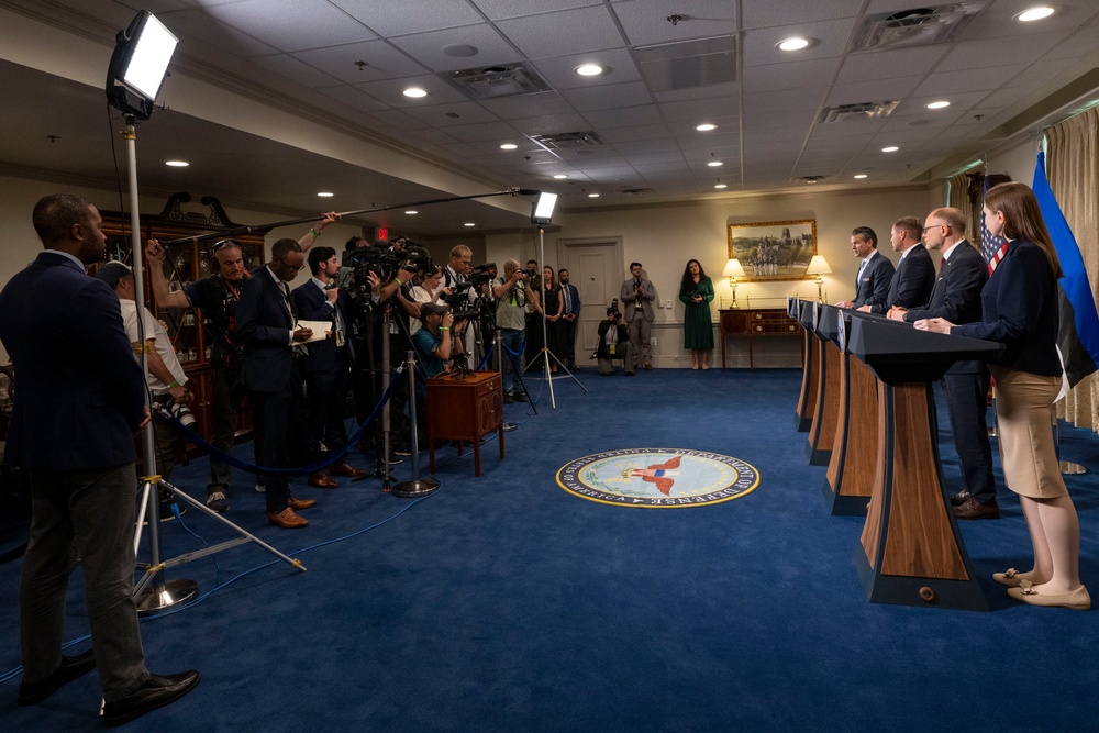 SD Hegseth Hosts Baltics For Quadrilateral Exchange