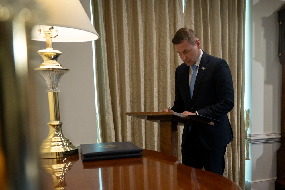 SD Hegseth Hosts Baltics For Quadrilateral Exchange