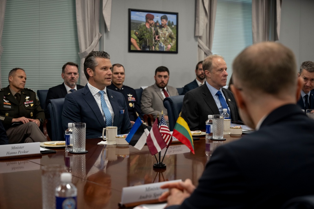 SD Hegseth Hosts Baltics For Quadrilateral Exchange