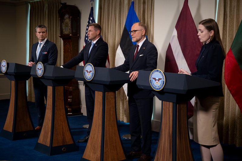 SD Hegseth Hosts Baltics For Quadrilateral Exchange