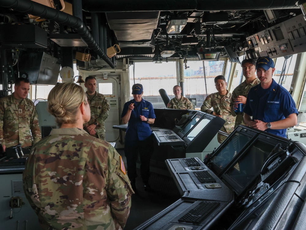 JTF-SB Soldiers visit U.S. Coast Guard Cutter