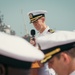 USS THOMAS HUDNER (DDG 116) HOLDS CHANGE OF COMMAND CEREMONY