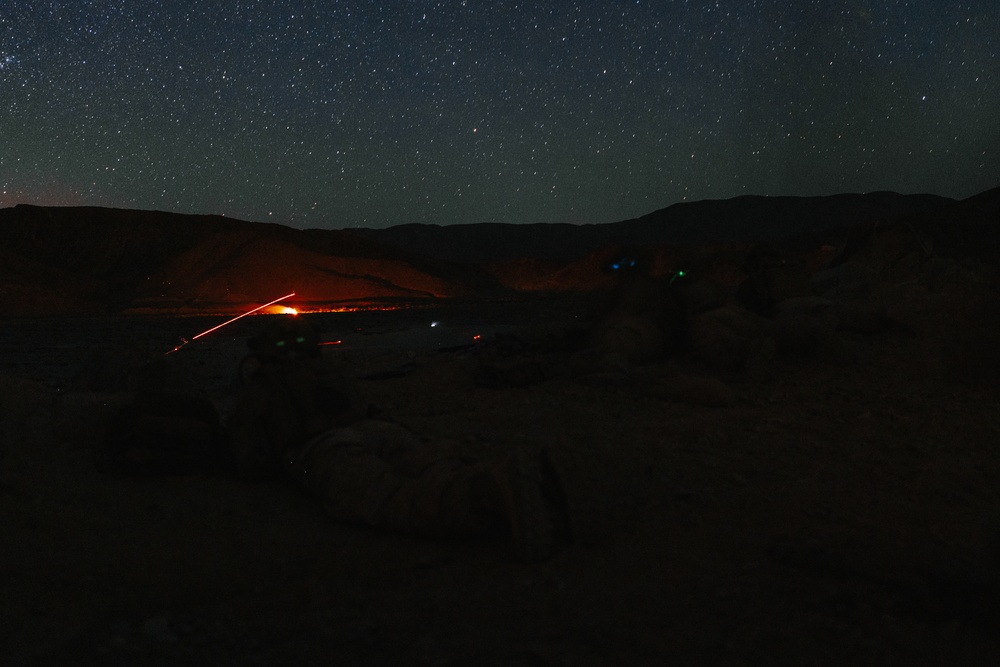 Marines with 3/1 Conduct platoon attacks at night during ITX 4-25