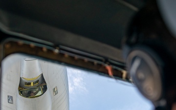 C-5M Super Galaxy conducts aerial refueling