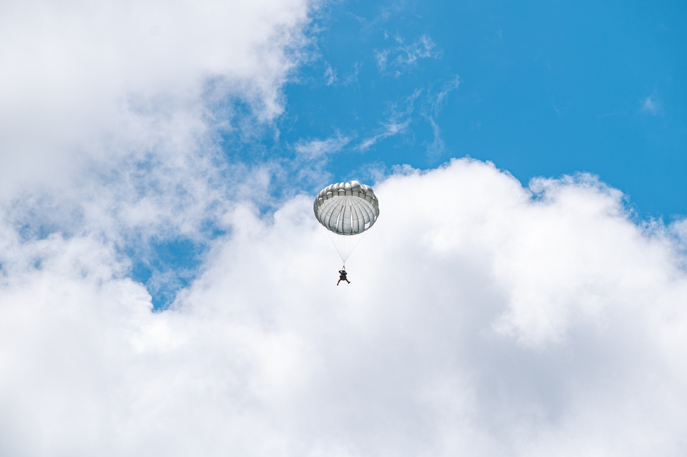 MC-130J supports Special Tactics static line currency training