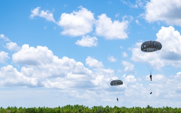 MC-130J supports Special Tactics static line currency training