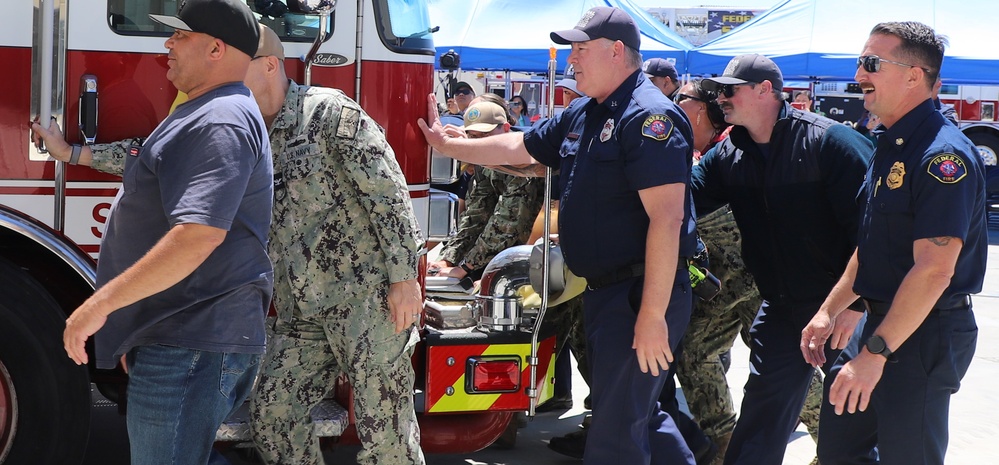 NAVFAC Southwest Joins Push-In Commemorating NBSD Fire Station 15’s Phase 1 Completion