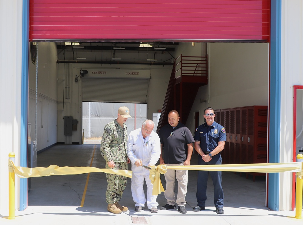 NBSD, NAVFAC Southwest, FED FIRE San Diego Cut NBSD Fire Station 15 Phase 1 Completion Ceremonial Ribbon