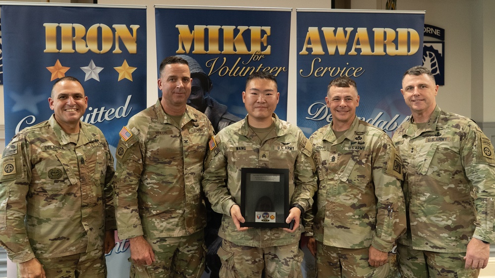Paratroopers recognized for Iron Mike contribution at Fort Bragg