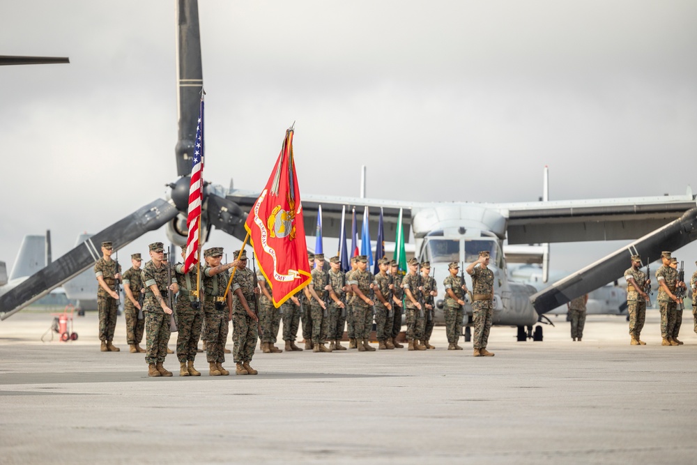 MAG-26 conducts change of command ceremony