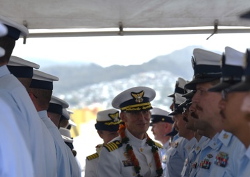Coast Guard Cutter Stratton holds chain of command ceremony at Base Honolulu