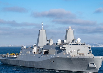 LPD to LPD: Somerset waves to Anchorage