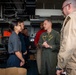 USS Carl Vinson (CVN 70) Commanding Officer Conducts Coining Ceremony
