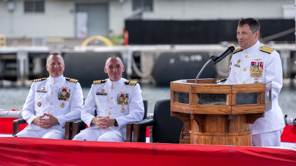 Submarine Squadron 7 Holds Change of Command Ceremony at Pearl Harbor