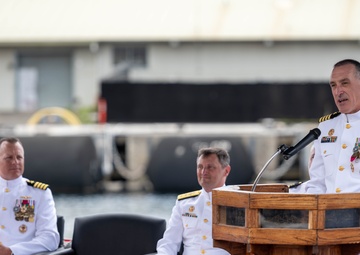 Submarine Squadron 7 Holds Change of Command Ceremony at Pearl Harbor