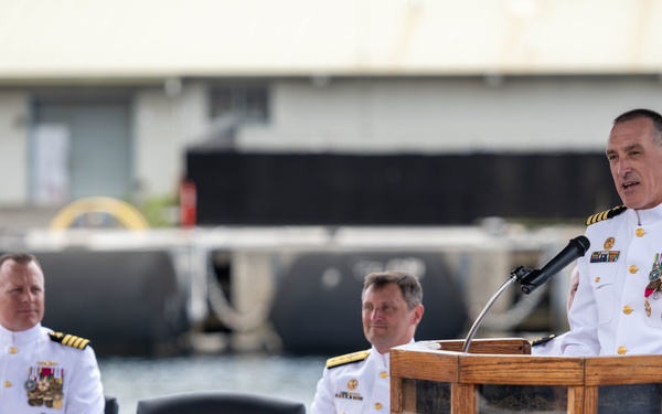 Submarine Squadron 7 Holds Change of Command Ceremony at Pearl Harbor